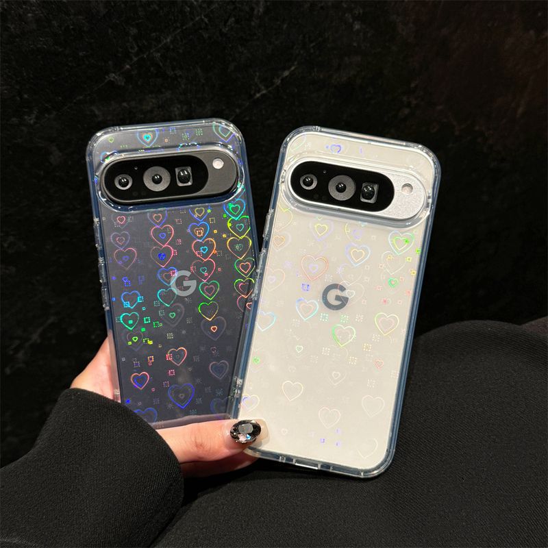 Laser little love مناسب برای قاب گوشی موبایل گوگل 10a 10/10pro قاب شفاف 9pro-XL محافظ ضد سقوط 9a محافظ گوشی موبایل...حجم فروش TOP10%