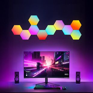 چراغ هانیکامب RGB هوشمند با کنترل صدا، مناسب مهمانی و گیمینگ