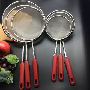 استیل ضد زنگ روغن‌گیر توری ریز با دسته بلند