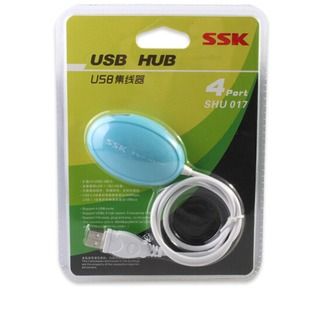 Biao Wang (SSK) SHU017 شاتل چهار پورت هاب هاب یک به چهار USB2.0 اسپلیتر هاب