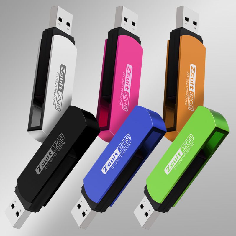 درایو فلش USB کارخانه تولید هدیه شخصی سازی شده خلاقانه درایو فلش USB چرخشی 32 گرمی ذخیره سازی پرسرعت usb2.0 حکاکی 64 گرمی فلش USB پلاستیکی USB 3.0USB 2.0