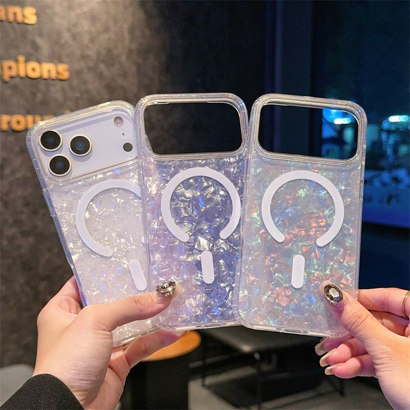مناسب برای قاب موبایل Apple 17 با طرح پوسته رنگی iPhone 18pro قاب محافظ مغناطیسی جدید 16Pro کاور محافظ iPho...فروش TOP10%