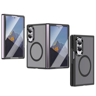 قاب گوشی موبایل یک تکه پوستی تاشو ZFold8 7 مکش مغناطیسی چپ و راست 8 فوق العاده ضد سقوط سامسونگ ZFold8 ویژه