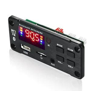 صفحه نمایش رنگی بزرگ جدید با بلوتوث و تقویت کننده برق 2*25 وات با ماژول برد رمزگشای mp3 ماشین بدون افت ضبط مکالمه