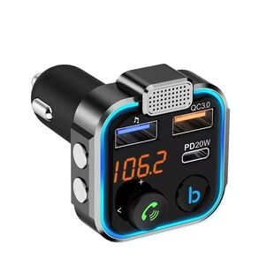 پخش کننده موسیقی بلوتوث MP3 خودرو بین مرزی BT5.0 فرستنده FM PD20W QC3.0 شارژر تلفن همراه ترکیبی ظرف 48 ساعت ارسال شد