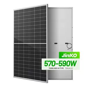 ماژول های فتوولتائیک خورشیدی یک طرفه Jinko 585W 590W
