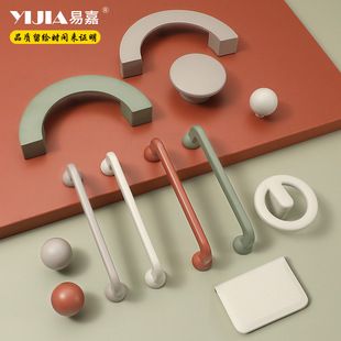 دستگیره کابینت مدرن مینیمال رنگ کرمی آلیاژ روی
