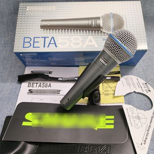 میکروفون داینامیک Beta58A با کیفیت بالا برای اجرای صحنه و لایو