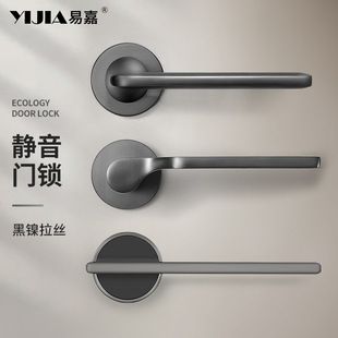قفل و دستگیره درب اتاق مدل مینیمال خاکستری
