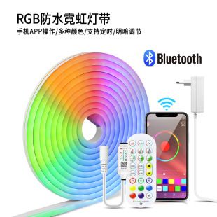 نوار LED نئون RGB 12 ولت با کنترل بلوتوث و اپلیکیشن