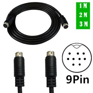 mini din 9PIN کابل صوتی تلویزیون 9 پین کابل ترمینال 9 هسته ای S نر و ماده ست تاپ باکس کابل تفاوت رنگ S-Video تحویل 48 ساعته