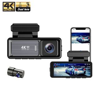 دوربین خودرو 3.2 اینچی 4K جلو و 1080P عقب با وای‌فای