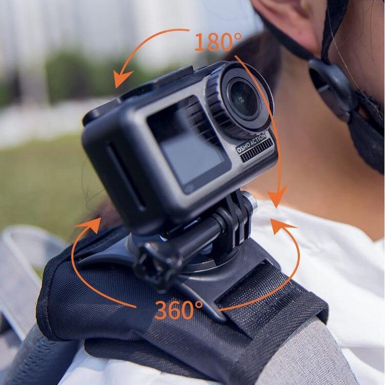 دوربین ورزشی اکشن gopro DJI osmo گیره بند شانه سگک بند سینه شانه براکت ثابت دوربین ورزشی...فروش TOP10%