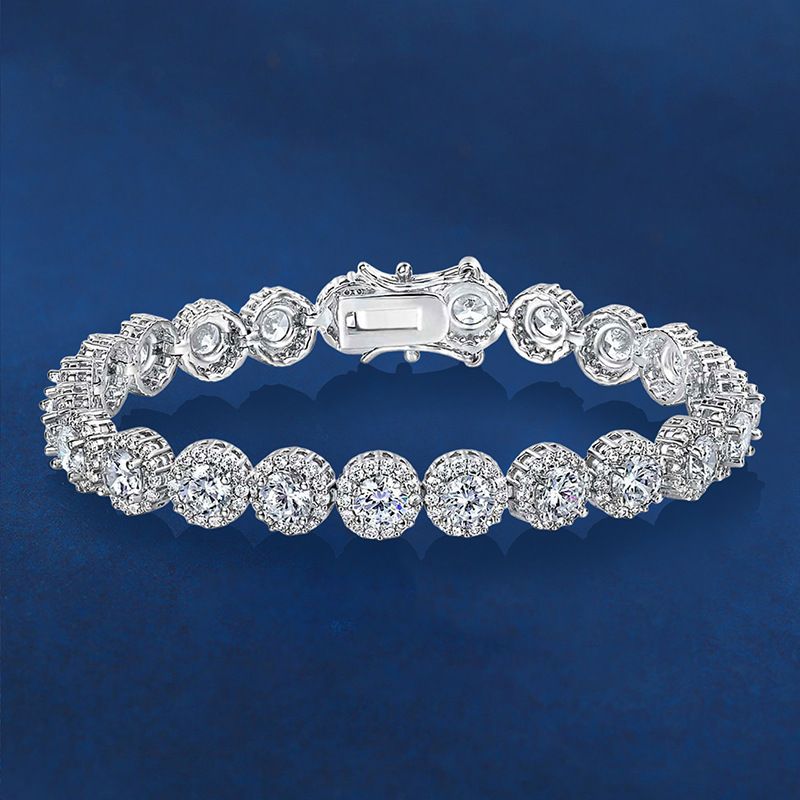 عرضه مستقیم کارخانه تک ردیف کامل الماس دستبند زیرکون آمازون پرفروش ترین زنجیر تنیس برون مرزی انحصاری برای زنجیر تنیس سبک لوکس با روکش طلا آبکاری شده با سنگ های مصنوعی/سنگ های نیمه قیمتی برای مردان و زنان