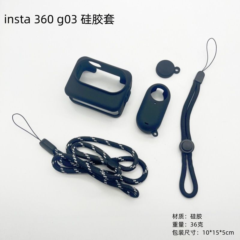 Shadowstone Insta360 GO3/3S سیلیکون آستین شست دوربین محافظ لنز محافظ کاور میزبان دوربین ورزشی...فروش بالای 10%