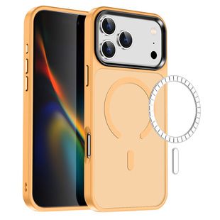 قاب محافظ تلفن مغناطیسی iPhone17Pro قابل اجرا برون مرزی Apple 16 شفاف پوستی با پوشش محافظ ضد اثرانگشت فراگیر