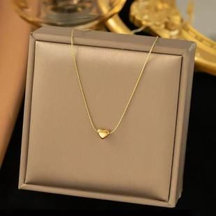 ست گردنبند و گوشواره مینیمال لوکس با آویز قلب کوچک