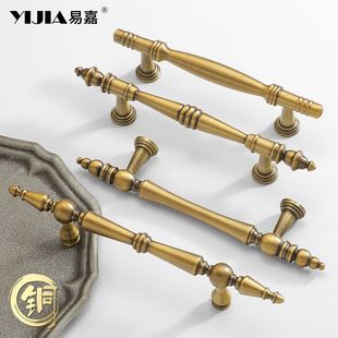 دستگیره کشویی برنزی لوکس فرانسوی