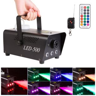 دستگاه دود LED ریموتکنترل ۵۰۰ وات مناسب هالووین