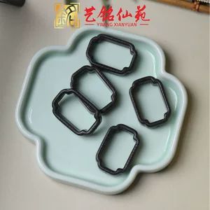 قاب حکاکی‌شده از چوب آبنوس، قاب کدویی شکل، اکسسوری DIY، آویز خودرو و جاکلیدی از فروشگاه یی‌مینگ شیان یوان