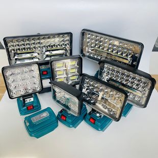 چراغ کار LED دو پورت USB با پایه ABS آبی (مناسب صادرات)