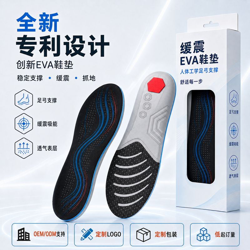 کفی های Dongguan کارخانه OEM ODM Amazon کفی های اصلاحی ورزشی سفارشی کالاهای مرزی کفی کفی / افزایش حجم فروش TOP10%