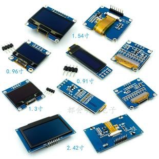 نمایشگر OLED دو رنگ ۰.۶۶ تا ۲.۴۲ اینچ سفید/زرد/آبی