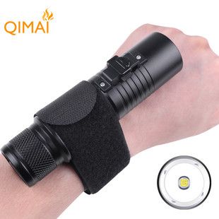 چراغقوه غواصی LED مدل T6 با کلید مغناطیسی و بند