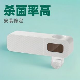 استند مسواک دیواری ضدعفونی با اشعه UV و خشک‌کن برقی