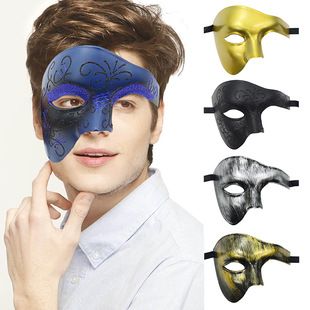 ماسک نیمصورت ونزیایی نقاشیشده لوکس برای مهمانی و اپرا