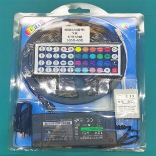 نوار نور LED 12V5050RGB نوار نور 24 مجموعه کلید 2835 رنگارنگ تغییر رنگ 60 چراغ led در فضای باز فن آوری نوار نور 5 متری جدید سنان تراشه روشن تر و پایدارتر