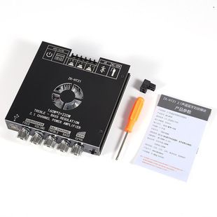 آمپلیفایر بلوتوثی دیجیتال ZK-HT21 با تراشه TDA7498E و سابووفر ۱۶۰+۲۲۰ وات