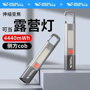 چراغ قوه مینیاتوری قابل حمل با قابلیت زوم و نوردهی دوربرد، جنس بدنه ABS، نور پخش COB، طراحی قفلدار
