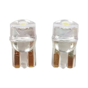 چراغ خودرو T10 LED کریستالی شفاف یکپارچه COB پرنور W5W مناسب پلاک و مطالعه 12 ولت