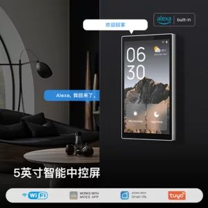 صفحه نمایش کنترل مرکزی خانه هوشمند Wifi Tuya داخلی alexaZigBee gateway 5 اینچی کنترل پنل مرکزی استاندارد ایالات متحده