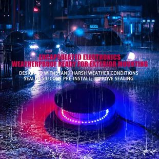 چراغ هشدار گرد LED با پایه مغناطیسی برای خودرو