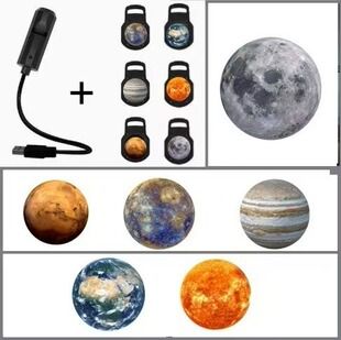 چراغ خواب LED ماه و ستاره، پروژکتور لوگو، نور پس زمینه اینستاگرامی
