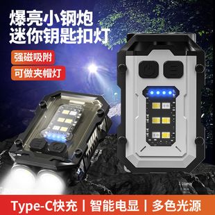 چراغ کلیدی دو LED مغناطیسی چندکاره با چراغ جانبی COB