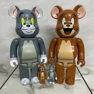 Bearbrick 400%+100% براق گربه و موش، مجسمه خرس مد روز