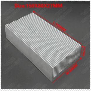 رادیاتور آلومینیومی پرقدرت LED 150x80x27 میلی‌متر