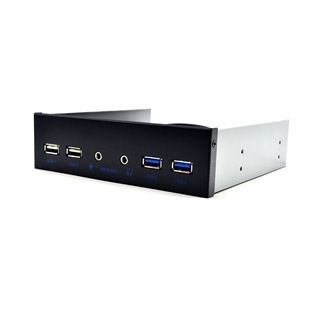 پنل جلویی توسعه صدا و پورت USB 3.0 و 2.0 جایگاه درایو نوری