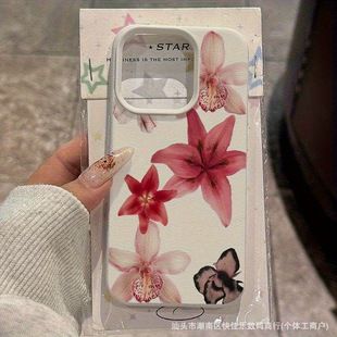 گل لیلی رنگی برای قاب گوشی آیفون 11 تا 17 پرومکس