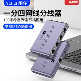 شبکه تقسیم‌کننده ۴ پورت گیگابیت RJ45