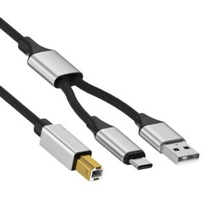 تبدیل تایپ سی به USB بی پرینتر و MIDI با OTG