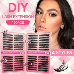 کتاب مژه ترکیبی، مژه تکی حرارتی دسته‌ای، مدل D فر، پرپشت، حجم بالا، DIY، عمده