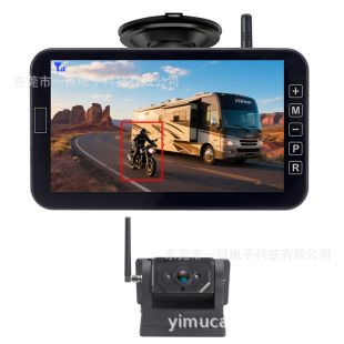 دوربین معکوس بی سیم خورشیدی 1080P HD ضد آب با باتری مکش الکترومغناطیسی RV Truck Engineering Vehicle