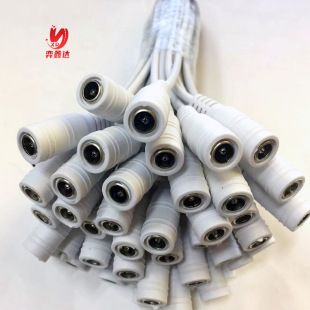 کابل اتصال DC5521 نر و ماده 5.5x2.1 میلی‌متر برای نوار LED و دوربین مداربسته