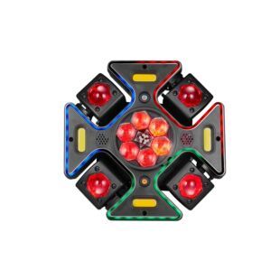چراغ کوچک فرشته چهاربازو LED با افکت پرتو و استروب