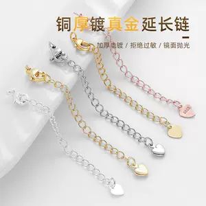 ۱۸ عیار روکش طلا، قفل خرچنگ طلایی، زنجیر ثابت، اتصال DIY، سرقفل گردنبند، زنجیر دنباله، عمده‌فروشی