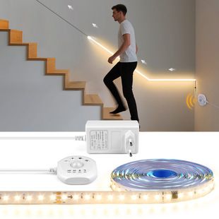 نوار LED تعقیبی مادون قرمز 5 و 10 متری 24 ولت WS2811 با سنسور حرکتی